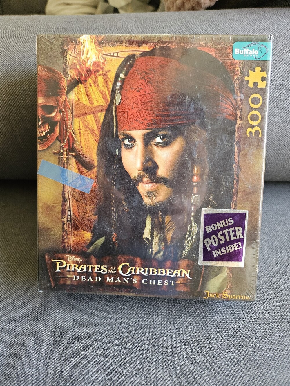 NEW SEALED PIRATES CARIBBEAN Johnny Depp 300 Piece Puzzle Poster DISNEY 15 x 21